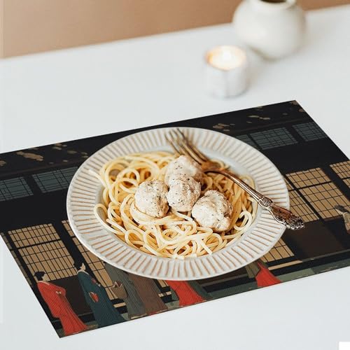 Sets de table faciles à nettoyer pour table salle à manger - 8
