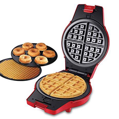 LTLCLZ 3 in 1 Mini Waffeleisen Elektrische Antihaft-Waffelmaschine Abnehmbare Antihaftplatten Multifunktions-Backform…