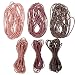 Bracelet Making Cord Elastic Cord Elastic String Stretchy Hair Tie Rope Jewelry Beading Thread Bracelet Rope- 6pcs*5M B Colorful Elastic Straps