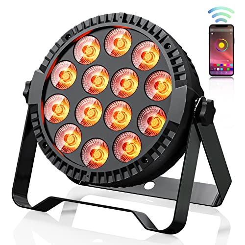 ZonQoonz 64W Luz de Escenario Par con Control de APP, Focos LED Par RGBW 4 en 1 Luces Discoteca...