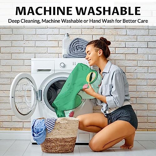 Mercuryelf Frog Throw Blanket - Soft, Fuzzy & Warm - 40x50 Inches Flannel Blankets for Travel, Office - Light Green Funny Throws Gift for Kids