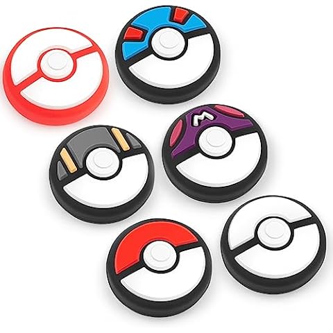 Switch Joycon Thumb Grip Caps, Soft Silicone Joystick Cover Compatible with Nintendo Switch/OLED/Switch Lite, Analog Stick Grips Button Covers for Switch,6pcs (A-Mix) Cover