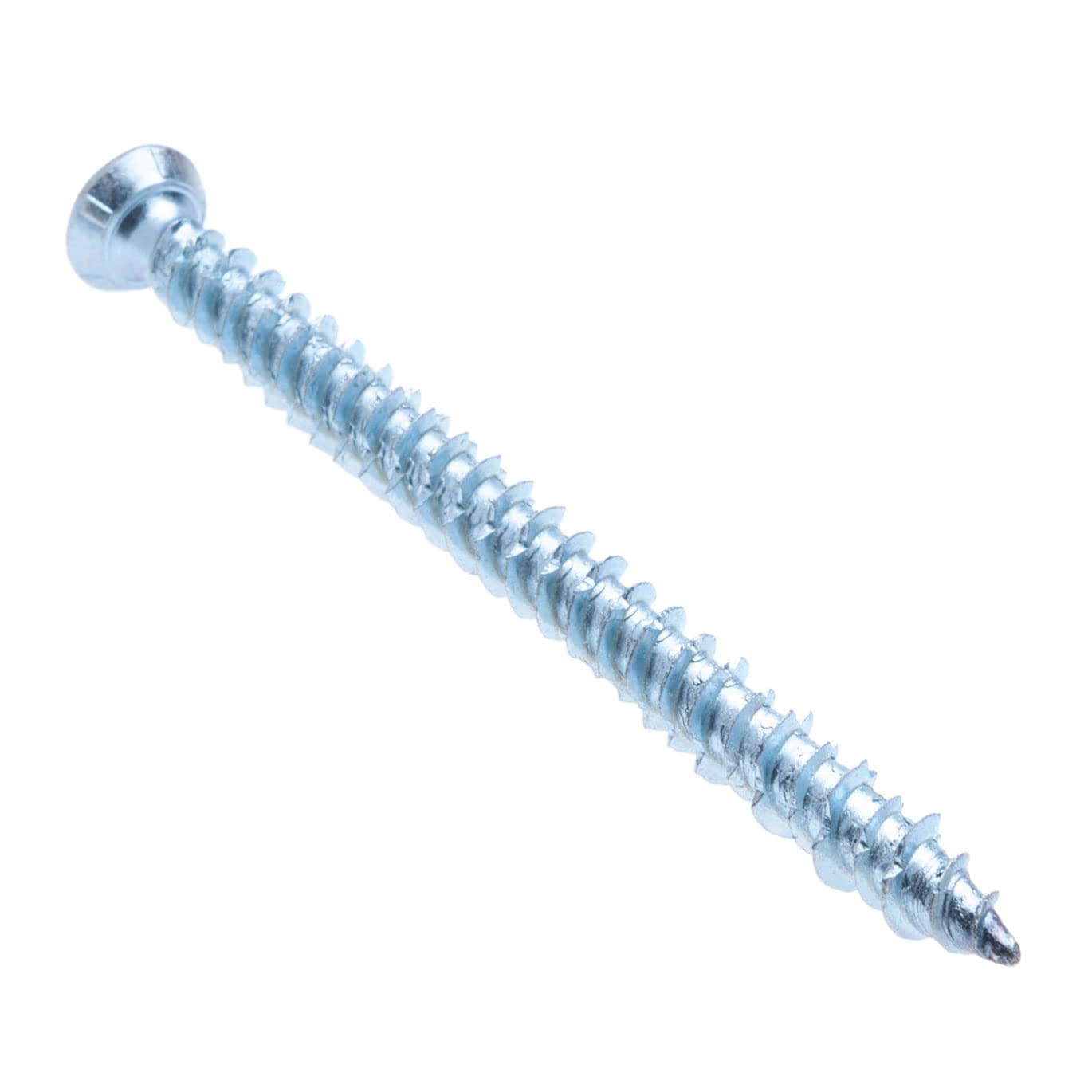 Betonrahmen Schrauben Torx-Kopf Tx30 und Selbstschneidendes Gewinde aus Gehärtetem Stahl Verzinkt (100er-Pack) Größe 7.5mm x 132 mm