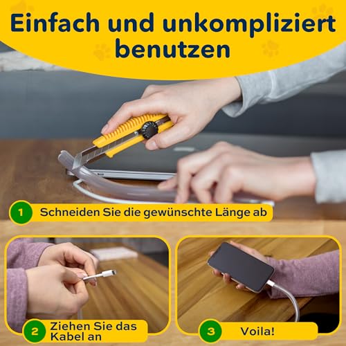 12 Stück Kabel Protector Silikon, Niedlich Tier Kabel Schützt, Cable Protector, Kabel Schutz, Gelten Für Die Meisten Handy-Datenleitungen