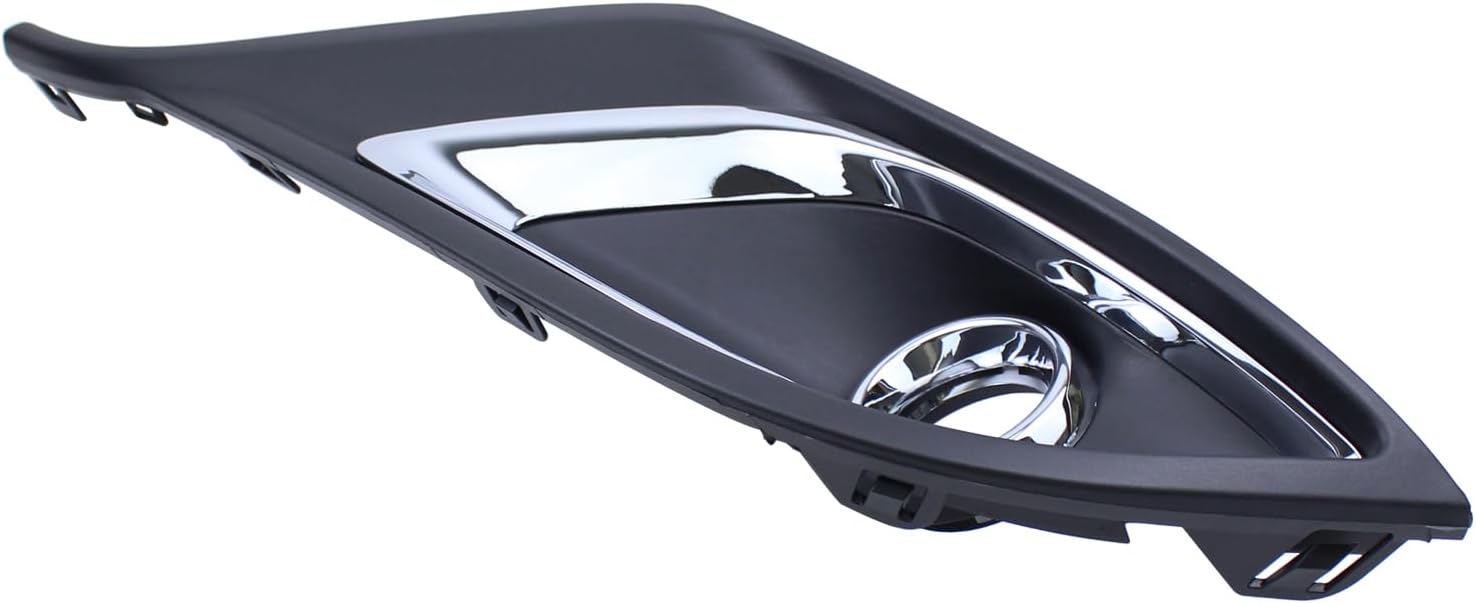 Front Passenger Side Fog Light Bezel Cover with Trim Ring Molding Chrome for Dodge Durango 2014-2020