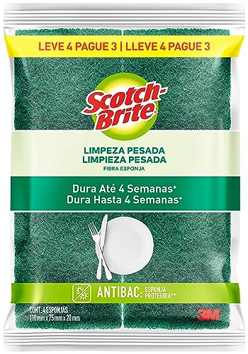Scotch-Brite, 3M, Esponja Multiuso - Leve 4 Pague 3