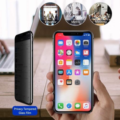 Image of Privacy Screen Protectorfor iPhone XR Tempered Glass | Anti-Spy | Scratch Residency | 360 Degree Protecton (Privacy 9H Glass)