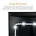 Power Practical LED Lights for TV in Living Room or Bedroom, Luminoodle Backlight, USB Powered Strips w/Remote for 15 Ambient Color Bias Lighting Options & 10 Brightness Modes, Size (30