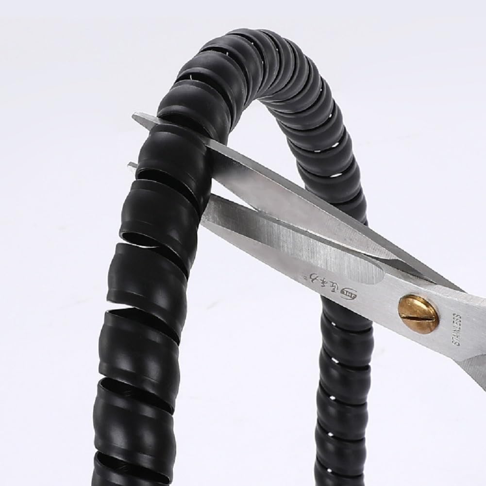 Spiraldrahtschutz für Hydraulikschläuche und Kabel, 16 mm x 25 m, flexibler Kabelmanagementschlauch, korrosionsbeständige Umwicklung für industrielle und private Nutzung