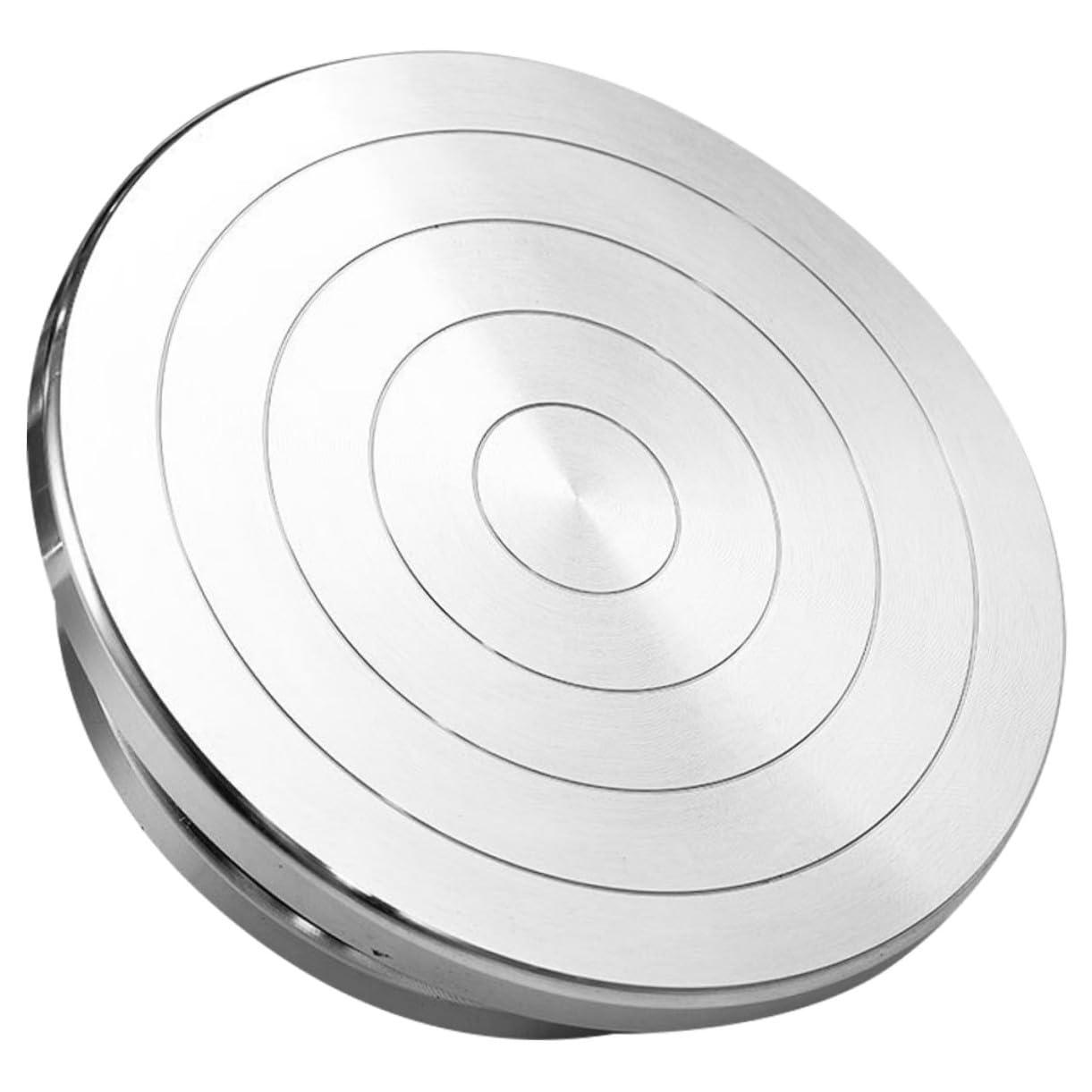 Hemobllo Plato Giratorio de Aleación de Aluminio Base Antideslizante para Cerámica y Escultura Manual, Doble Cara, Adecuado para Artesanía y Modelado de Arcilla