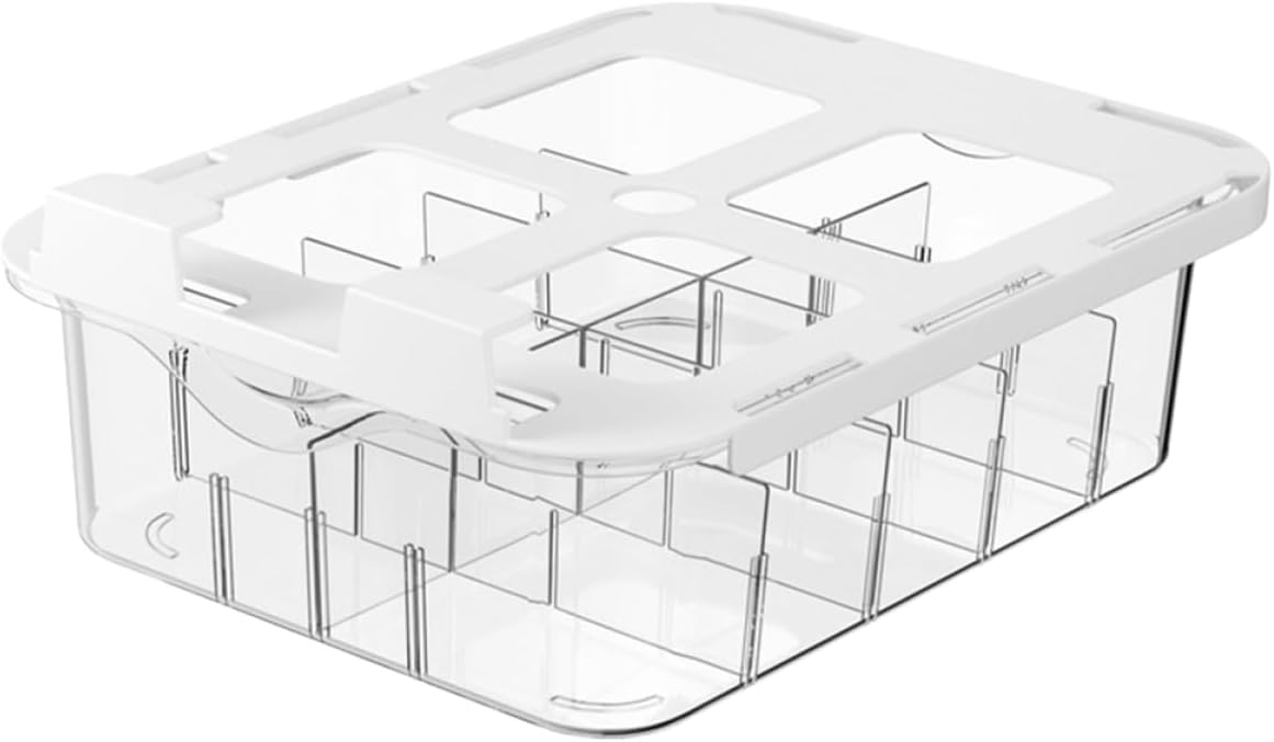 Vaguelly 15grid Underwear Storage Box with Dividers Multi-purpose Organizer for Socks and Accessories Easy Installation Dustproof Design Drawer Organizer for Closet Use