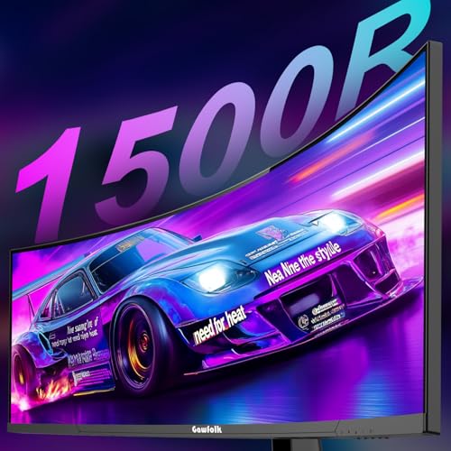 Image of Gawfolk 45 Inch Ultrawide Curved Monitor, 200Hz 5K2K 5120x1440 DQHD 32:9 Super Ultrawide Computer Screen 1500R VA HDR, 3000:1 Contrast, FreeSync & G-Sync Compatible, Built-in Speakers, HDMI 2.1 /DP 1.4