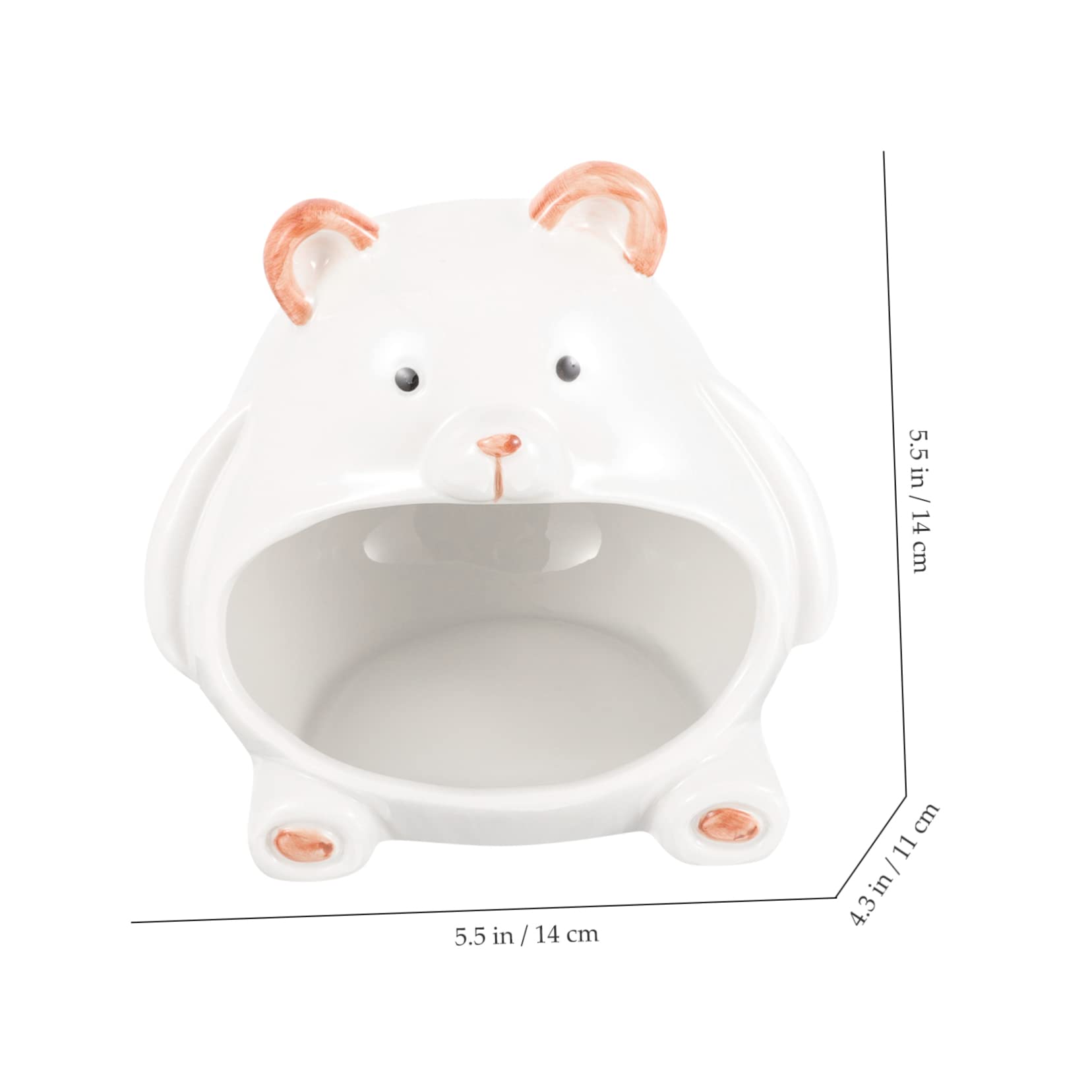 Toyvian Keramik-hamsterversteck Für Haustiere Hamsterspielplatz Zum Schlafen Und Spielen Hamsterhütte Aus Keramikmaterial Für Kleine Tiere Haustier-hamsternest Zum Ausruhen