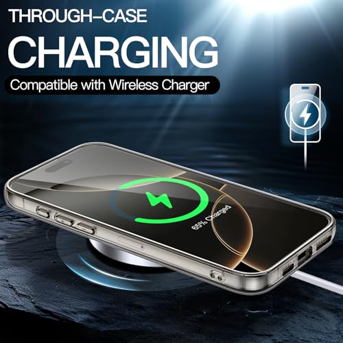 JETech Case for iPhone 16 Pro 6.3-Inch, Non-Yellowing Shockproof Phone Bumper Cover, Anti-Scratch Clear Back (Natural Titanium) by JETech - Image 5