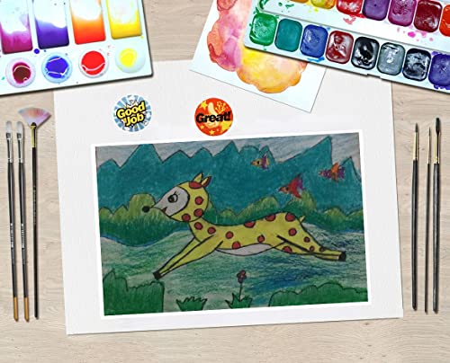 1500 Pcs Reward Stickers For Teachers, Soykay 1 Inch Encouragement Motivational Stickers Labels For Students Kids School Classroom Award In 24 Designs (3 Rolls) #TOP5