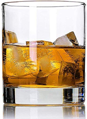 Image of Seiri Transparent Whiskey Glass Set of 2 | Wine Glasses for Scotch 300 ml | Bourbon | Rocks| Cocktail | Scotch and Rum-D |