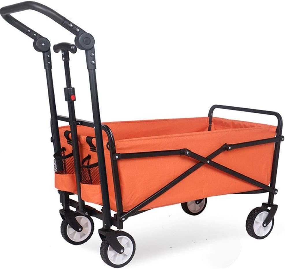 Carrito plegable de jardín con frenos para festivales y camping