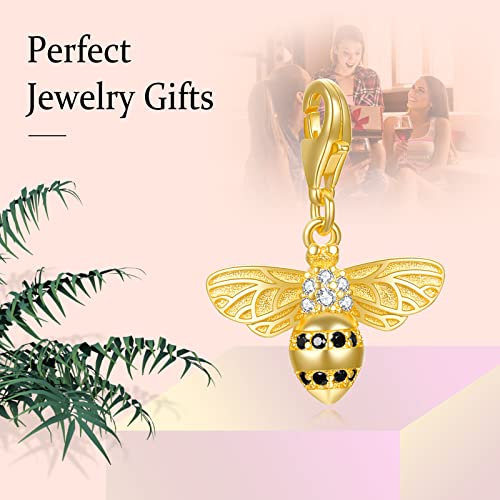 LaMenars Love Verschluss Charms 925 Silber für Frauen Familie Freundin Mutter Herz Anhänger Charm Geeignet für Armbänder & Halsketten Geburtstag Muttertag Geschenk - Image 5