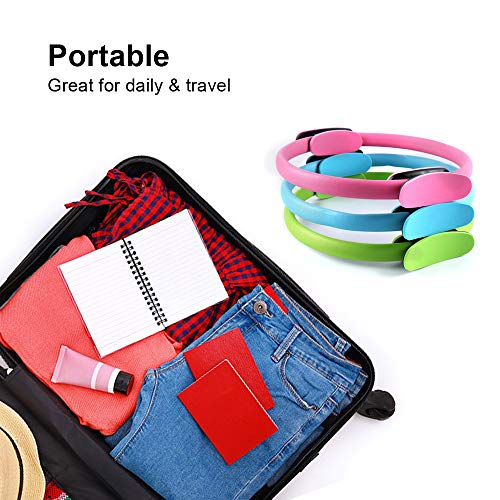 Leeofty Anel de fitness Exercício Anel de Yoga Círculo Pilates para mulher Anel de fitness Exercício