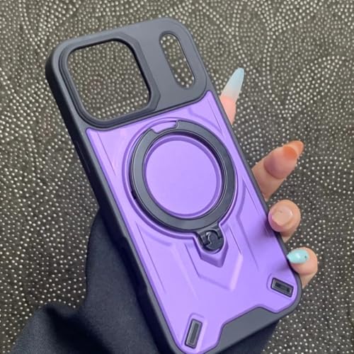 Coque magnétique iPhone 17 Pro avec support antichoc et robuste violet mat