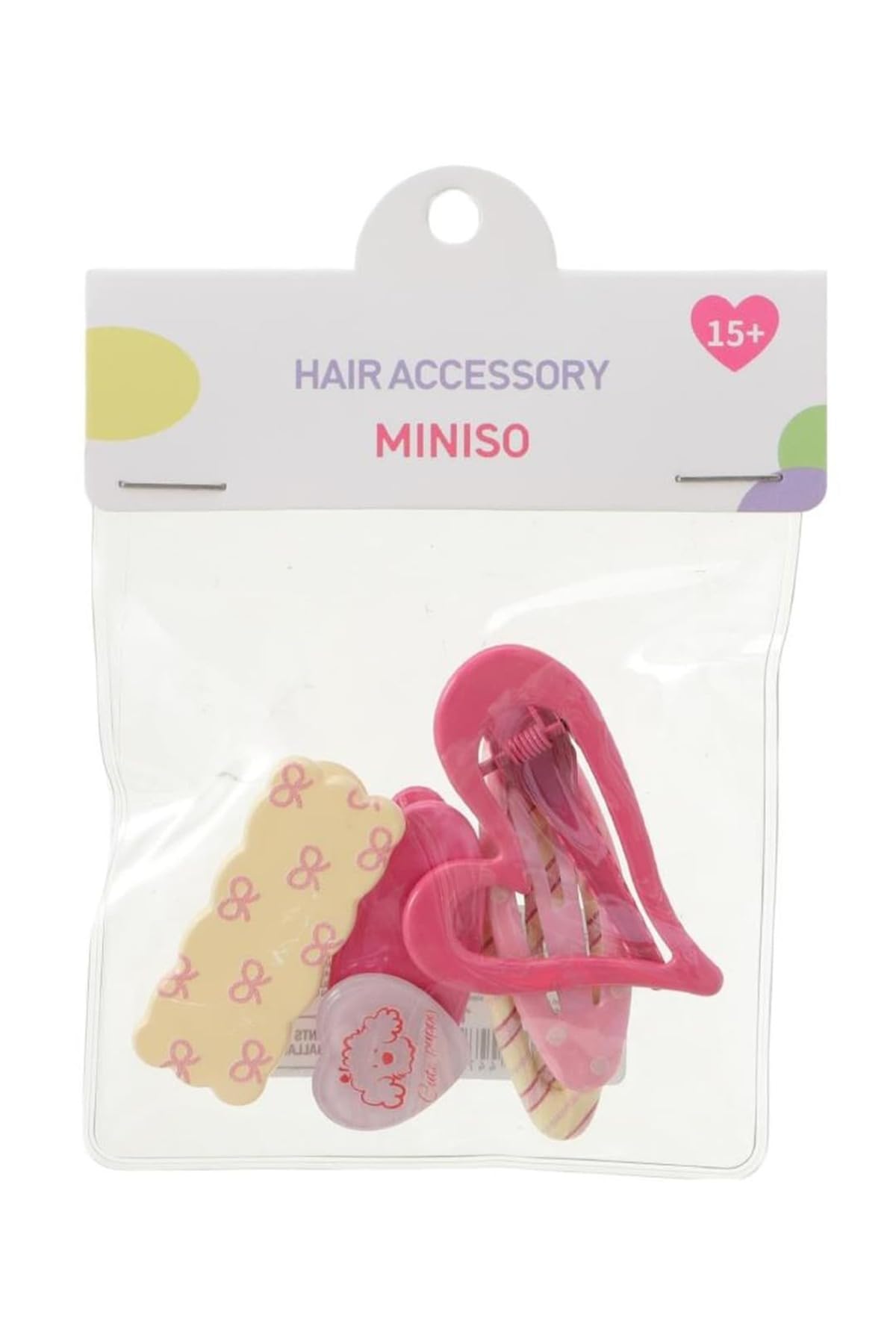 MINISO Kadın Çanta Serisi Saç Tokaları, Tek Ebat, 2023363410109, Çok Renkli