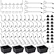 FRIMOONY Werkzeuglochwand Haken, Peg Board Zubehör, für die Organisation verschiedener Werkzeuge, 146 PCS, 60 davon sind Peg Locks