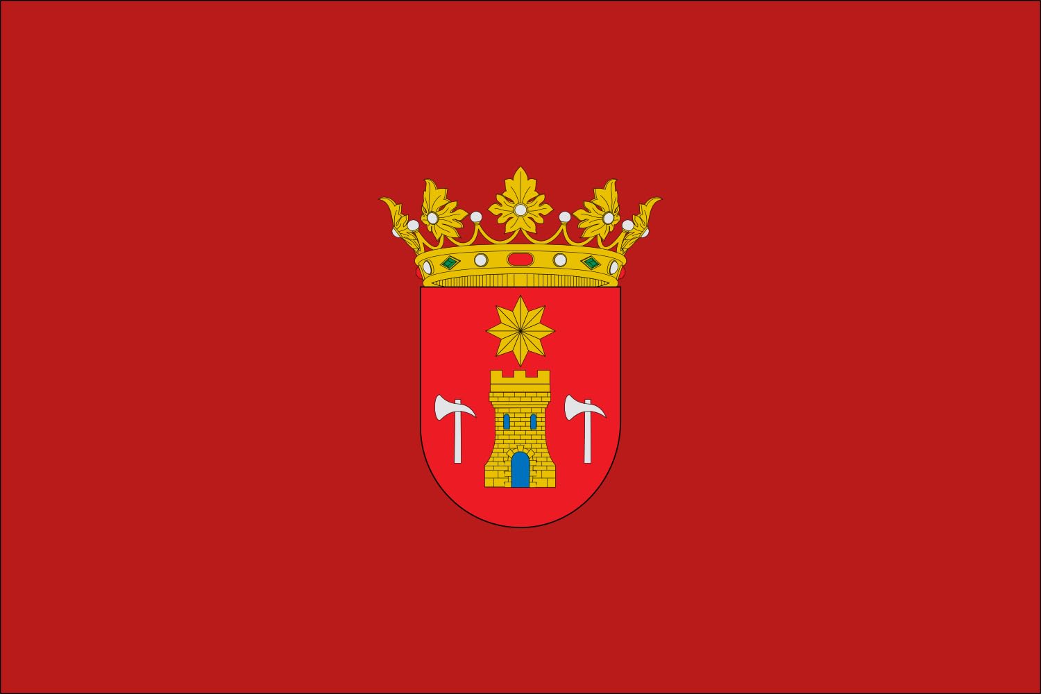 Drapeau Falces grand format 90x150cm pour pavoisement extérieur