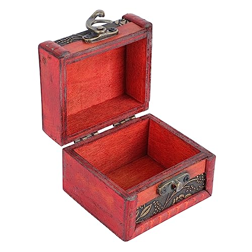 iplusmile Caja de Almacenamiento Vintage para Joyas Organizador de Joyas de Madera con Diseño Retro para Anillos Collares para Ocasiones Especiales