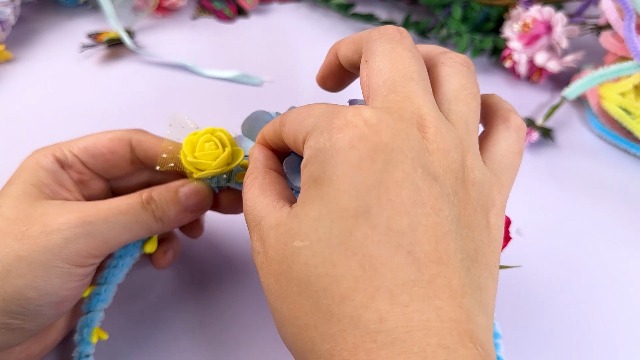 Kit Creazione Coroncine Fiori Fai Da Te - 190 Fiori, Cerchietti, Accessori Per Bambine - Foto 8