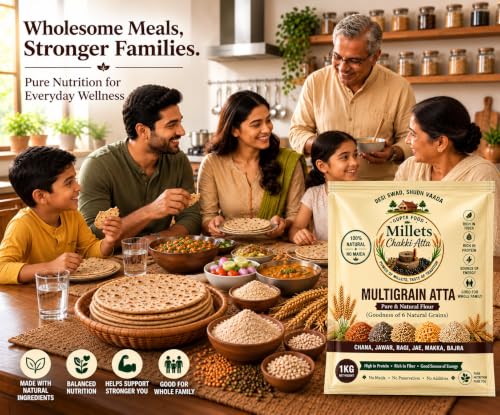Image of Multigrain Atta- Gluten free, without wheat-Diabetes Control & Low Fat 2 KG