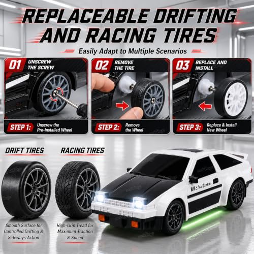 Image of Zest 4 Toyz Remote Control Car for Kids | 4WD RC Drift Racing Car | Rechargeable High Speed Car Toy with LED Headlights | 20 Kmph Speed | 2.4GHz Remote 100+ Ft Range | Sport Racing Cars Toys