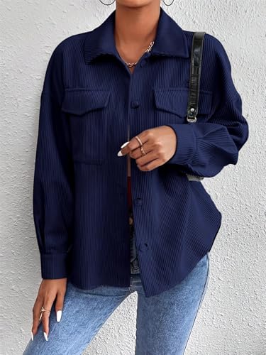 Image of GRECIILOOKS Women Poly Lycra Standard Length Oversized Jacket Korean Style Casual Outerwear | Streetwear Party Jacket with Trendy Loose Fit Casual Shirt