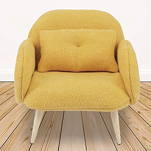 Goodliest Mini Sofa For Doll Bedroom, Miniature Dollhouse Chairs Doll House Couch, 1/12 Scale Miniature Dollhouse Furniture Accessories For Micro Decor Yellow #TOP1
