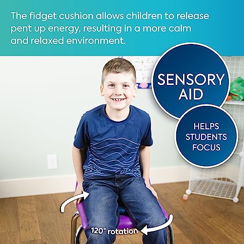 Image of BouncyBand Sit & Twist Active Seat Cushion - 12 inch D Sensory Cushion for Kids