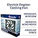 Flex-A-Lite Black Magic Xtreme Direct-Fit Electric Fan for 2003-2008 Dodge Ram with Variable Speed Controller, Puller Fan for V6 and V8 Engines (183), Car Accessories, 15 Inches