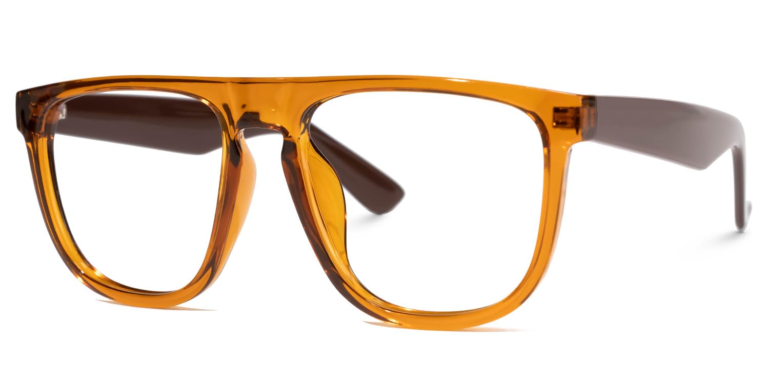 Zeelool TR90 Aviator Eyeglasses with Non-prescription Clear Lens for Men Percival ZJGT982149