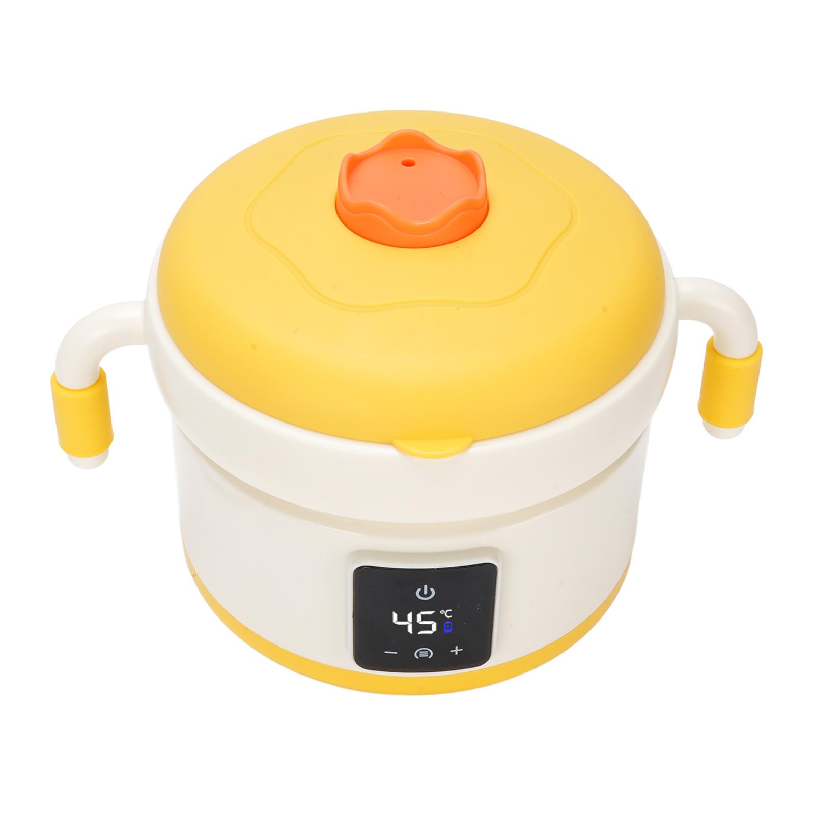 Riscaldatore Riscaldato per Scaldavivande Isolato con Ciotola per L'alimentazione del Bambino, Materiale in Acciaio Inossidabile Ricaricabile Tramite USB