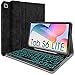 Produktbild Wineecy Beleuchtete Tastatur Hülle für Samsung Galaxy Tab S6 Lite 10.4 2022/2020 SM-P610/P613/P615/P619 - Slim PU Leder Schützhülle mit Magnetisch Abnehmbare Kabellose QWERTZ Tastatur, Schwarz
