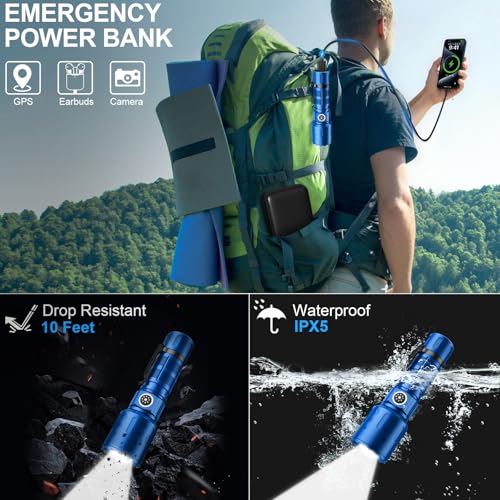 Image of Rechargeable Flashlights High Lumens,Super Bright Small Powerful Flashlight
