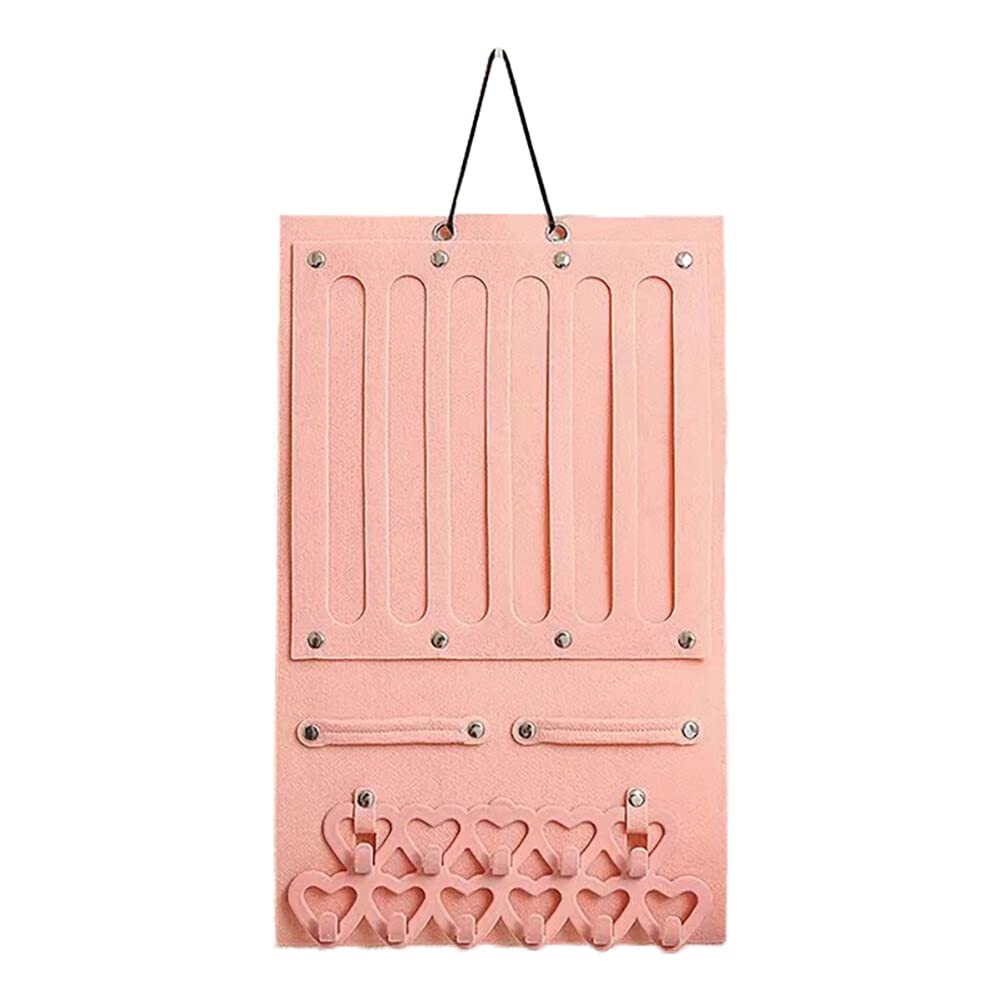 Hair Clip Organizer Holder, Hanging Hair Clips Holder, Hairband Claw Clips Storage for Women Girls, Hair Clip Stand Holder for Wall, Door, Closet, Hair Clips Display for Teen Girls