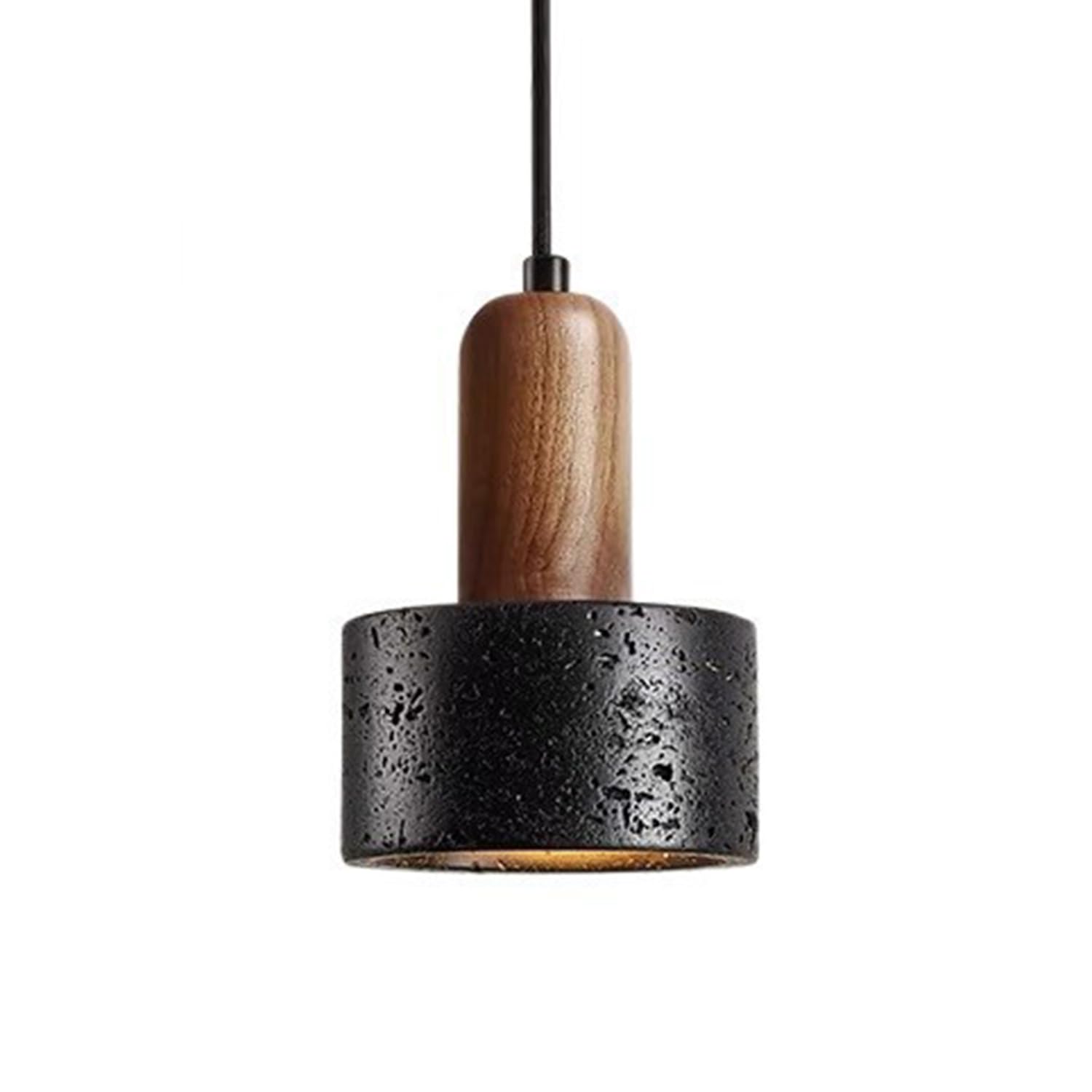 Lampade a sospensione in travertino con lampada a