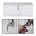 Yaheetech 30 Inch Aluminum Truck Pick Up Tool Box TruckBed Trailer RV Storage Organizer Lock with keys, Silver
