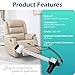 Okin Model JLDQ-12 & JLDQ.12.157.333K Power Recliner Motor, Electric Sofa Lift Chair Actuator Replacement Part for JLDQ.12.157.333E/F/G/H/L/P/U/V/W/X/Z
