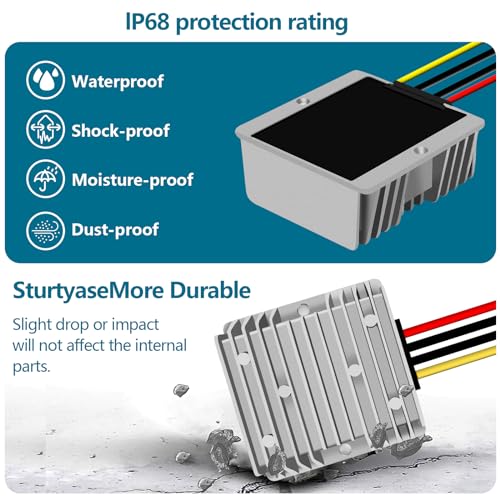 15A 360W Power DC Converter 12V Boost to 24V Car Power Converter Waterproof Module Voltage Regulator 12V to 24V dc Step up Converter4