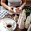 Yalumo 26 Pack Foam Cones for Crafts, 5 Size White Polystyrene Foam Tree Cones 8, 6, 4.3, 3, 2.4 Inch Tall for DIY Art Projects, Christmas Trees, Gnomes, Holiday Decorations, Wedding, Crafts Supplies #2