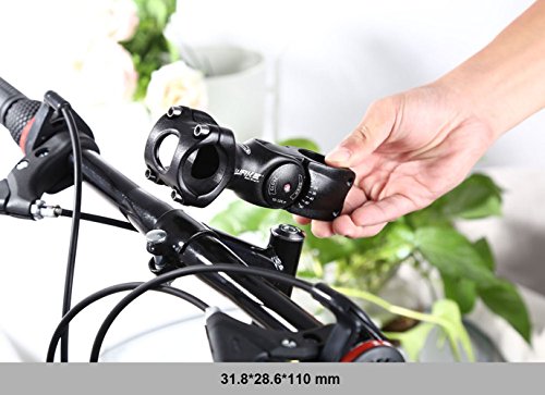Wake Mtb Stem 31.8 110Mm 60 Degree Adjustable Bike Stem Mountain Bike Stem Short Handlebar Stem For Most Bicycle, Road Bike, Mtb, Bmx, Fixie Gear, Cycling (Alloy, Lightweight, Black) #TOP6
