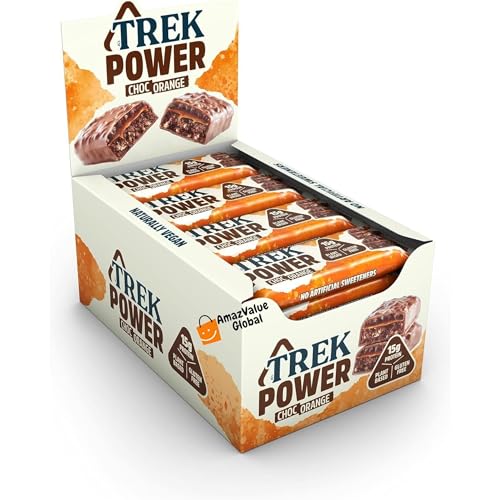 Trek High Protein Power Chocolate Orange 55g (Pack 16 barras) miniatura 1