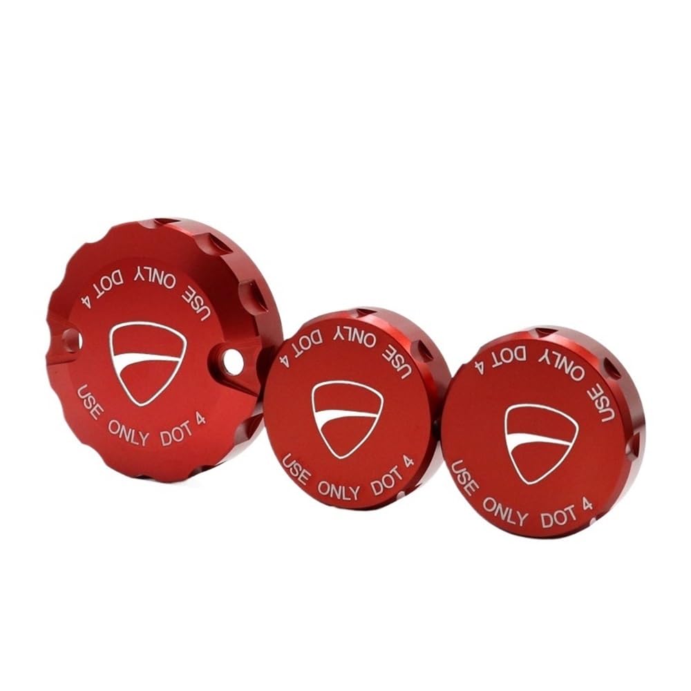Couvercle Maître-Cylindre Frein Couvercle De Réservoir Liquide Frein Avant Et Arrière pour Hypermotard/Multistrada/Monster 1100/S/EVO 1200/S/R
