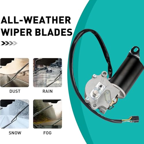 Image of Front Windshield Wiper Motor 5-Pin Compatible with Jeep Wrangler YJ 1987-1995 Sport Utility Replace Window Windshield Wiper Motor 56030005 849100-2178