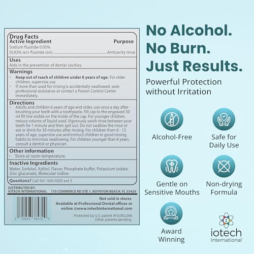 Image of ioRinse AC Anticavity Mouthwash with Fluoride & Molecular Iodine,16.9 fl oz